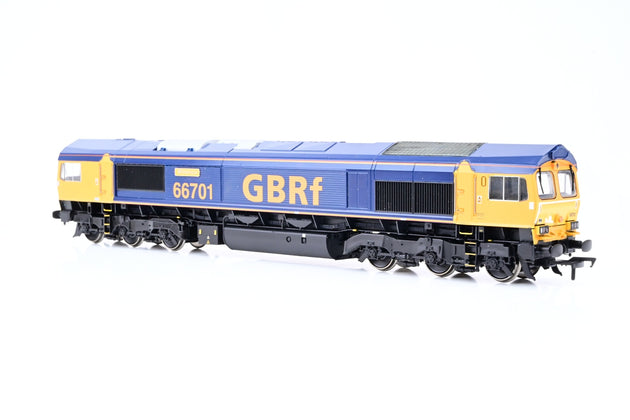 Bachmann OO Gauge 32-727 GBRf Blue & Yellow Class 66 No.66701 'Whitemoor' - DCC Fitted, Boxed