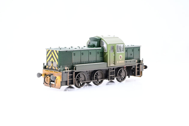 Heljan OO Gauge 1403 BR Green Class 14 No.D9535 - Factory Weathered, Boxed