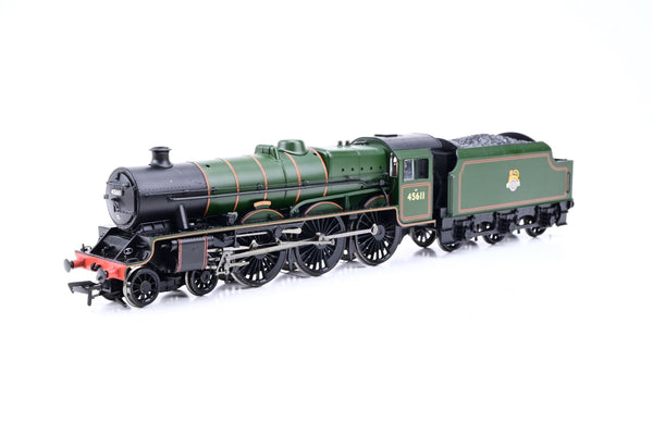 Bachmann OO Gauge 31-175 BR Green Early Emblem Jubilee Class w/ Stanier Tender No.45611 'Hong Kong' - Boxed