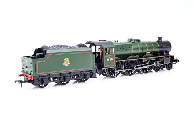 Bachmann OO Gauge 31-175 BR Green Early Emblem Jubilee Class w/ Stanier Tender No.45611 'Hong Kong' - Boxed