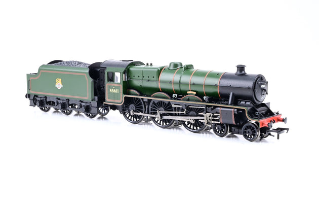 Bachmann OO Gauge 31-175 BR Green Early Emblem Jubilee Class w/ Stanier Tender No.45611 'Hong Kong' - Boxed