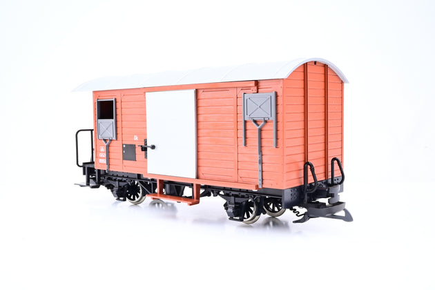 LGB G Gauge 4027 Bauxite MOB Box Van Unnumbered - Unboxed