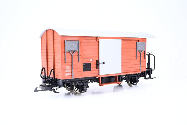 LGB G Gauge 4027 Bauxite MOB Box Van Unnumbered - Unboxed