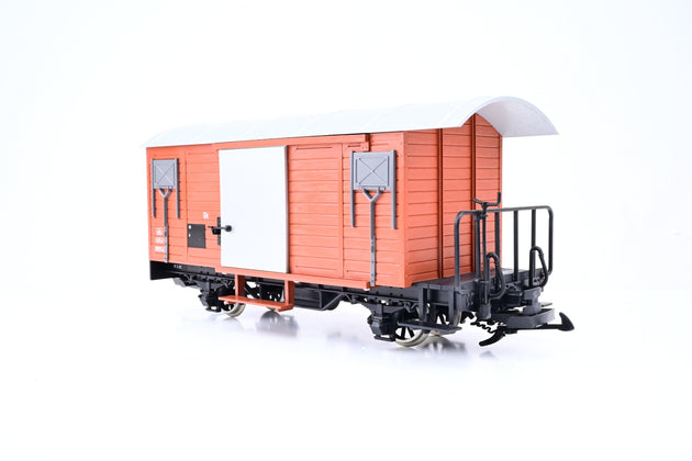 LGB G Gauge 4027 Bauxite MOB Box Van Unnumbered - Unboxed