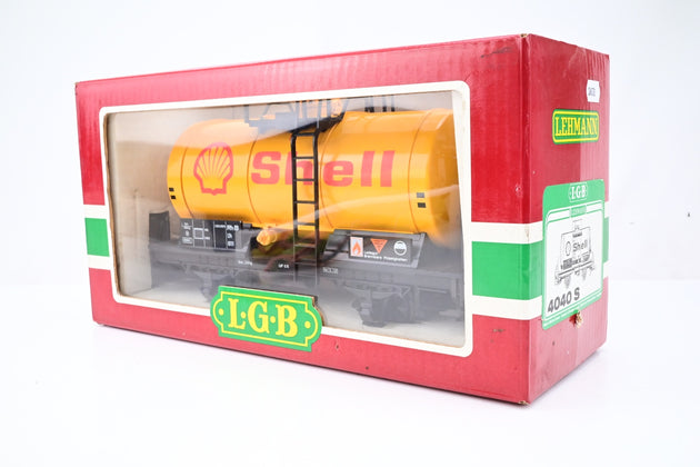 LGB G Gauge 4040S Shell RhB Tank Wagon w/ Brake Plaform No.8111 - Boxed