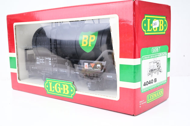 LGB G Gauge 4040B BP RhB Tank Wagon w/ Brake Plaform No.8111 - Boxed