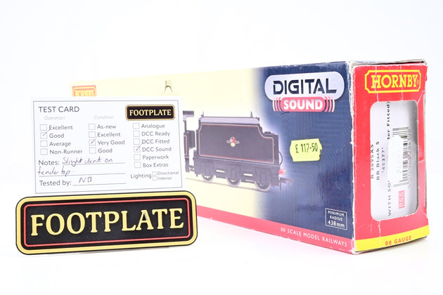 Hornby OO Gauge R2895XS BR Black 5 Lined Black Late Crest No.45377 - DCC Sound, Boxed