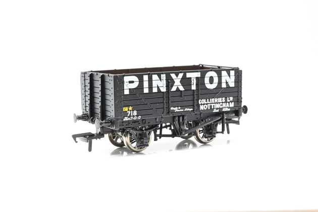 Bachmann OO Gauge 37-100 7 Plank Wagon 'Pinxton Collieries Ltd' No.718 - Boxed
