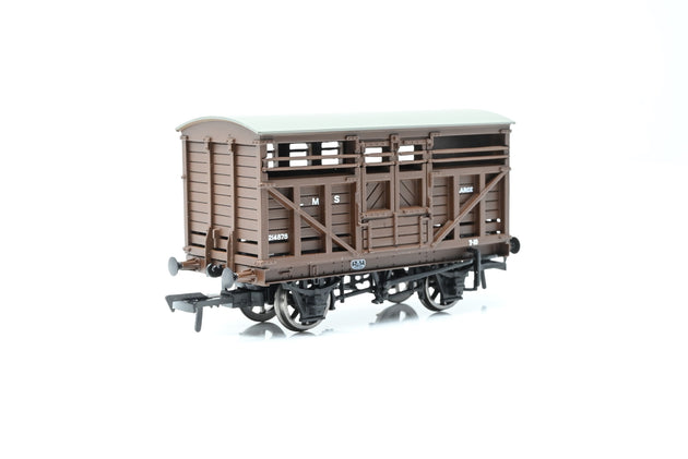 Bachmann OO Gauge 37-708 12 Ton Cattle Wagon LMS Bauxite No.214878 - Boxed