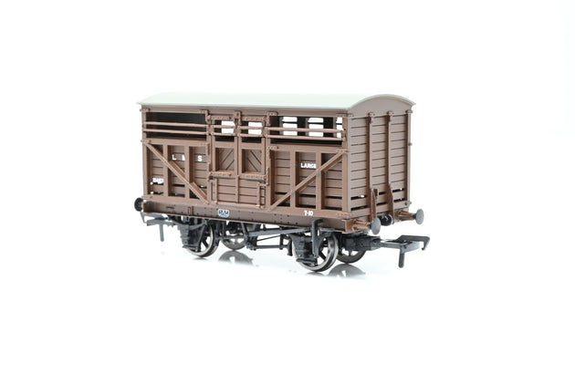 Bachmann OO Gauge 37-708 12 Ton Cattle Wagon LMS Bauxite No.214878 - Boxed