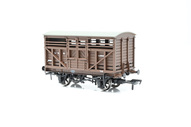 Bachmann OO Gauge 37-708 12 Ton Cattle Wagon LMS Bauxite No.214878 - Boxed