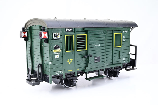 LGB G Gauge 32190 4 Wheel Post Van w/ Working Tail Lights - Boxed