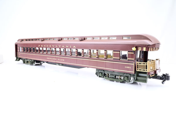 Aristocraft G Gauge 31501 Pennsylvania RR Dining Car 'Exchange Place' No.1401 - Boxed