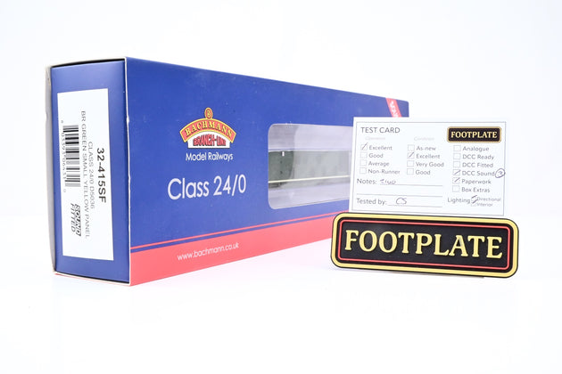 Bachmann OO Gauge 32-415SF Class 24/0 BR Green SYP No.D5036 - DCC Sound, Boxed