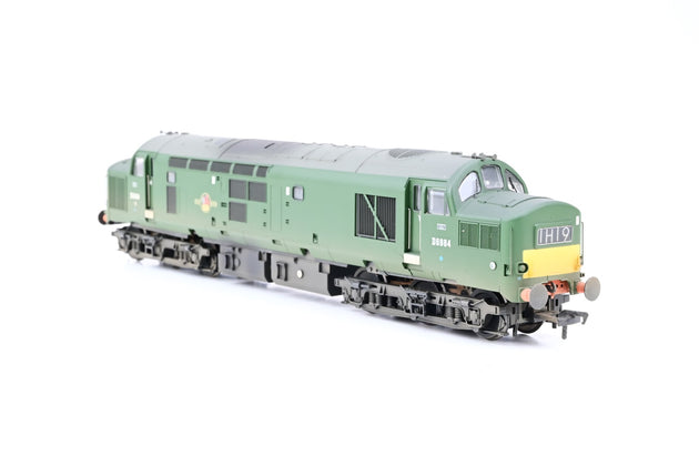 Bachmann OO Gauge 32-782A BR Green Late Crest Class 37/0 No.D6984 - Factory Weathered, Boxed
