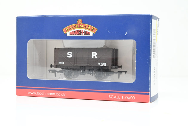 Bachmann OO Gauge 37-090 SR Brown 7-Plank Open Wagon No.18166 - Boxed