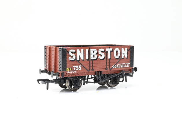 Bachmann OO Gauge 37-113 'Snibston' 7-Plank Open Wagon No.755 - Boxed