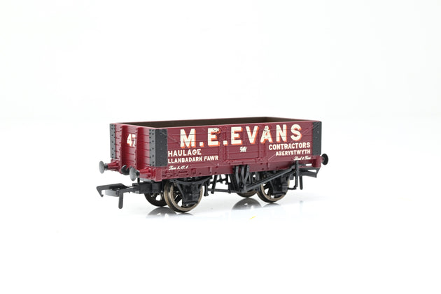 Bachmann OO Gauge 37-2017K 'M.E. Evans' 5-Plank Open Wagon No.47 - Boxed