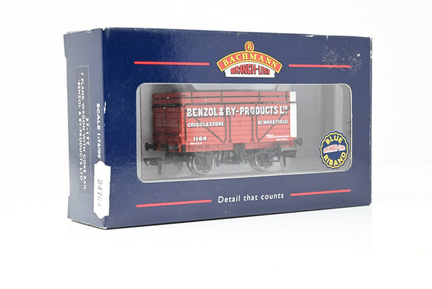 Bachmann OO Gauge 37-177 'Benzol & By-Products Ltd.' 7-Plank Open Wagon No.1104 - Boxed