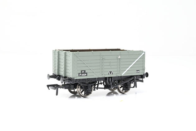 Bachmann OO Gauge 37-081E BR Grey 7-Plank Open Wagon No.P45129 - Boxed