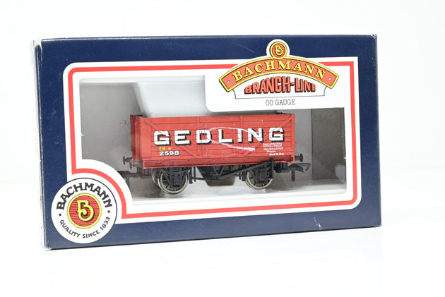 Bachmann OO Gauge 33-100 'Gedling' 7-Plank Open Wagon No.2598 - Boxed