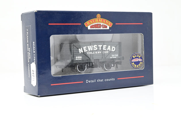 Bachmann OO Gauge 37-075 'Newstead Colliery Co. Ltd.' 7-Plank Open Wagon No.2281 - Boxed