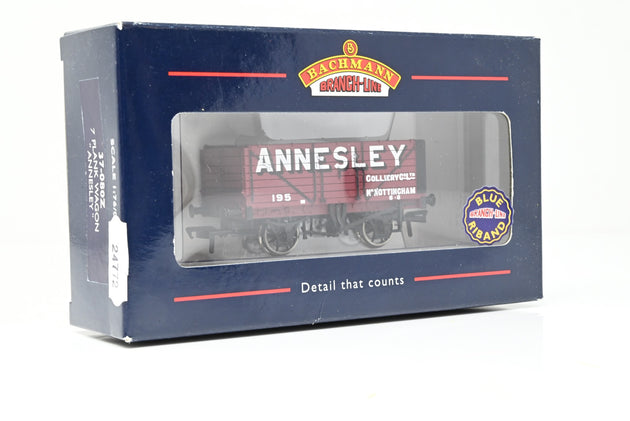 Bachmann OO Gauge 37-080Z 'Annesley' 7-Plank Open Wagon No.195 - Boxed