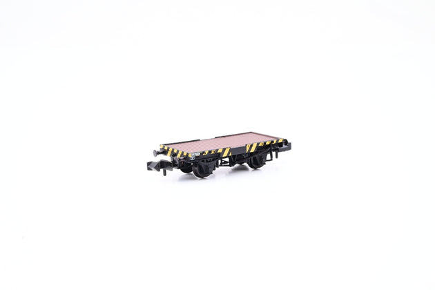 Graham Farish N Gauge 377-343 BR Departmental Yellow & Black Wasp Stripes ex-Conflat Runner Wagon No.B709234 - Boxed