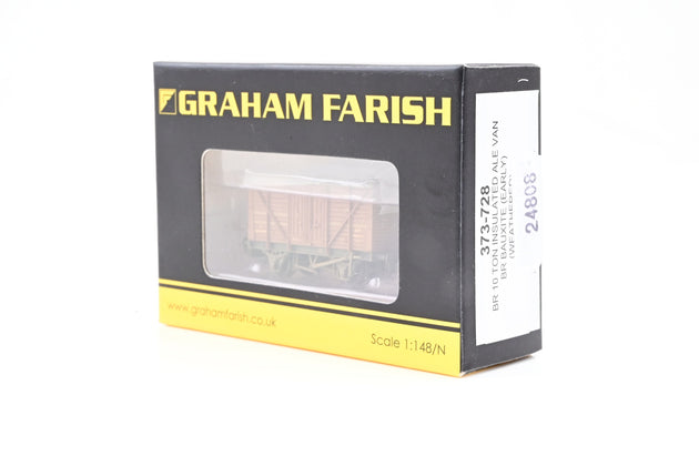 Graham Farish N Gauge 373-728 BR Bauxite 10T Insulated Ale Van No.B872089 - Factory Weathered, Boxed