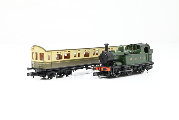 Dapol N Gauge 2S-006-002 GWR Twin Pack w/ GWR Green Class 14xx No.1467 + Autocoach - Boxed