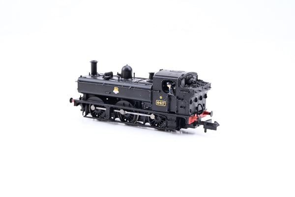 Graham Farish N Gauge 371-986 BR Black Early Emblem 0-6-0PT Class 64xx Pannier Tank No.6417 - Bxed