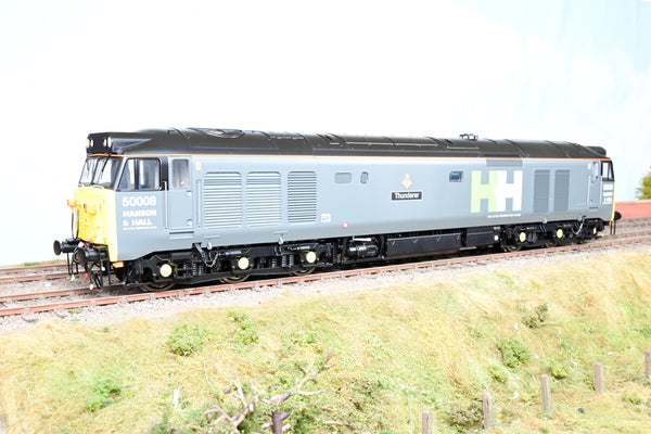 Heljan O Gauge 4034 Hansons & Hall Grey Class 50 No.50008 'Thunderer' - Boxed