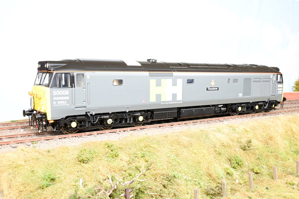 Heljan O Gauge 4034 Hansons & Hall Grey Class 50 No.50008 'Thunderer' - Boxed