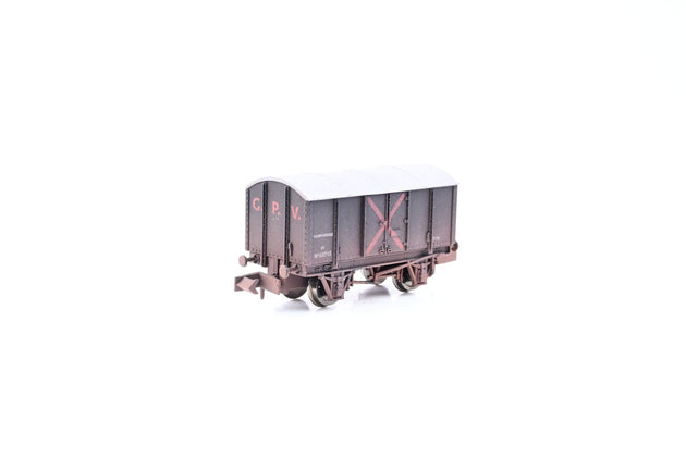 Dapol N Gauge 2F-013-038 GWR Black Gunpowder Van No.W105715 - Factory Weathered, Boxed