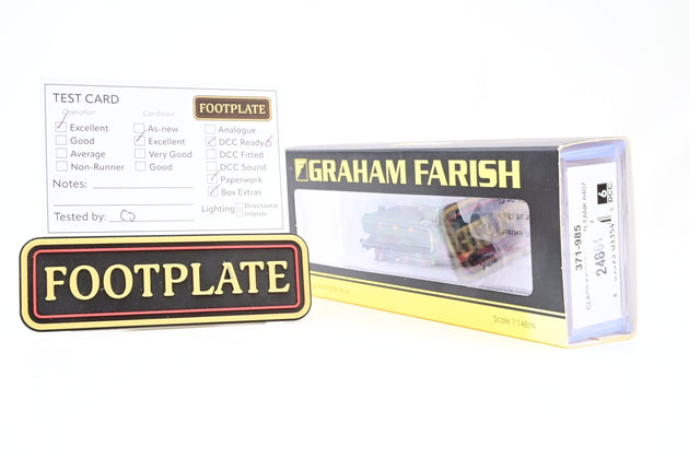 Graham Farish N Gauge 371-985 GWR Green 0-6-0PT Class 64xx Pannier Tank No.6407 - Boxed