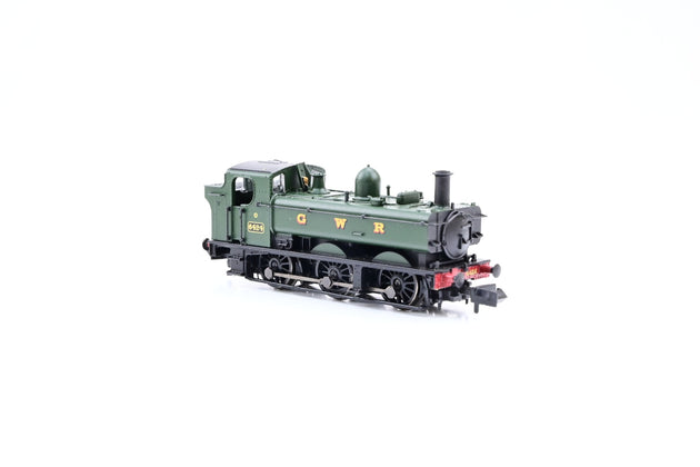 Graham Farish N Gauge 371-985A GWR Green 0-6-0PT Class 64xx Pannier Tank No.6424 - DCC Fitted, Boxed
