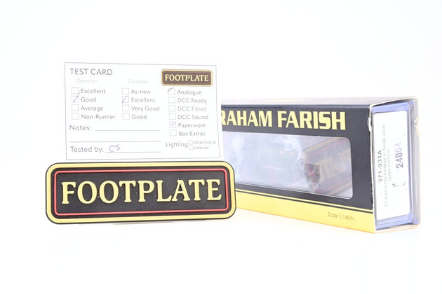 Graham Farish N Gauge 371-931A GWR Green 0-6-0PT Class 8750 Pannier Tank No.4606 - Boxed