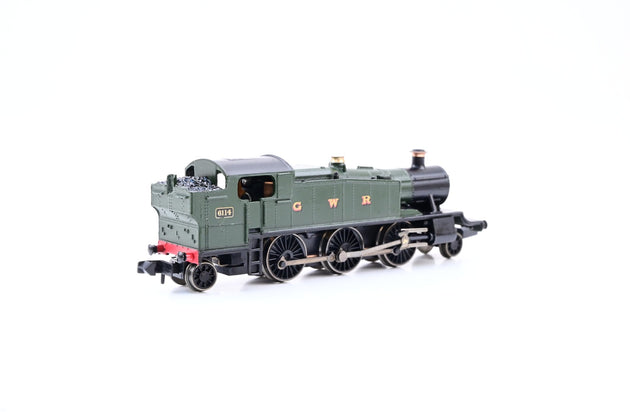 Graham Farish N Gauge 371-981A GWR Green 2-6-2 Class 61xx Large Prairie No.6114 - Boxed