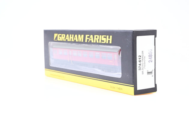 Graham Farish N Gauge 374-612 BR Crimson Auto Trailer No.W237W - Boxed
