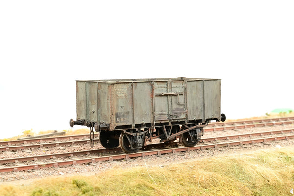 Kit Built O Gauge BR Grey ex-SNCF 16T Steel Mineral Wagon No.B196172 - Weathered, Unboxed