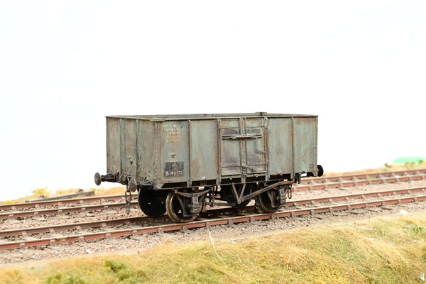 Kit Built O Gauge BR Grey ex-SNCF 16T Steel Mineral Wagon No.B196172 - Weathered, Unboxed