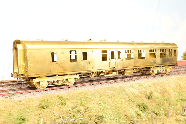 Sancheng O Gauge Unpainted Brass Mk1 BSK Brake Corridor Second Coach - Boxed