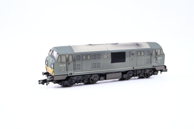 Dapol N Gauge 2D-012-013 Class 22 BR Green Small Yellow Panels (Weathered) No.D6315 - Boxed