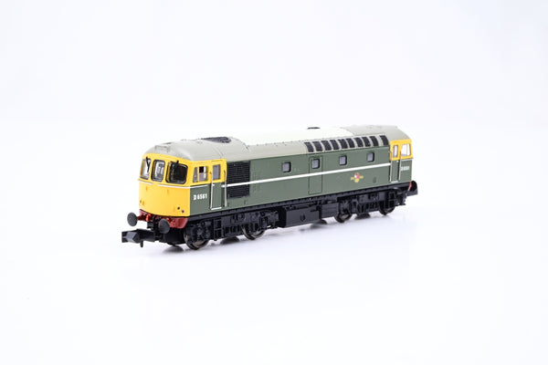 Dapol N Gauge 2D-001-008 Class 33/0 BR Green Full Yellow End No.D6561 - Boxed