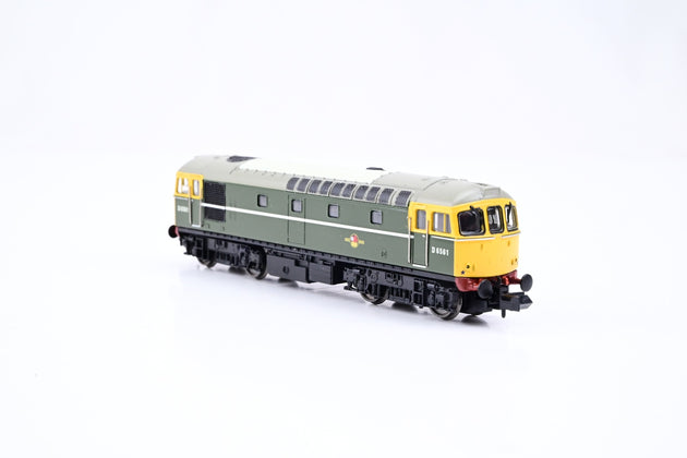 Dapol N Gauge 2D-001-008 Class 33/0 BR Green Full Yellow End No.D6561 - Boxed