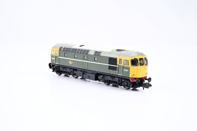 Dapol N Gauge 2D-001-008 Class 33/0 BR Green Full Yellow End No.D6561 - Boxed