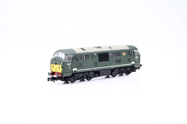 Dapol N Gauge 2D-012-008 Class 22 Disc Headcode BR Green Small Yellow Panel No.D6311 - Boxed