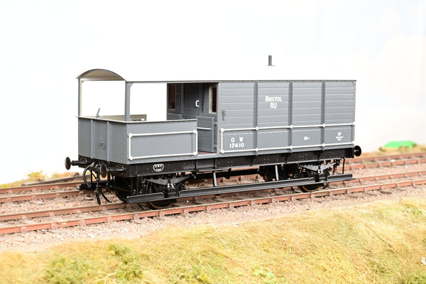 Dapol O Gauge 7F-300-007 GWR Grey 20T Toad Brake Van No.17410 'Bristol RU' - Boxed