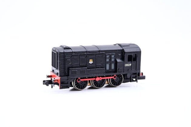 Graham Farish N Gauge 371-008 Class 08 Diesel Shunter BR Black Early Crest No.13029 - Boxed
