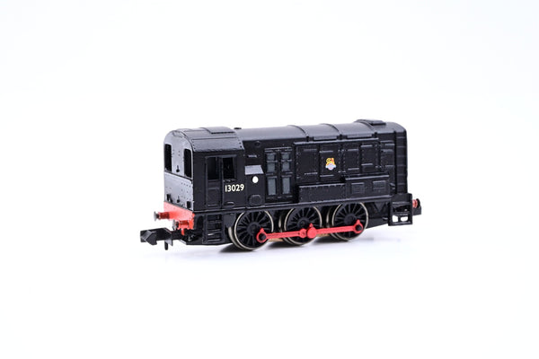 Graham Farish N Gauge 371-008 Class 08 Diesel Shunter BR Black Early Crest No.13029 - Boxed